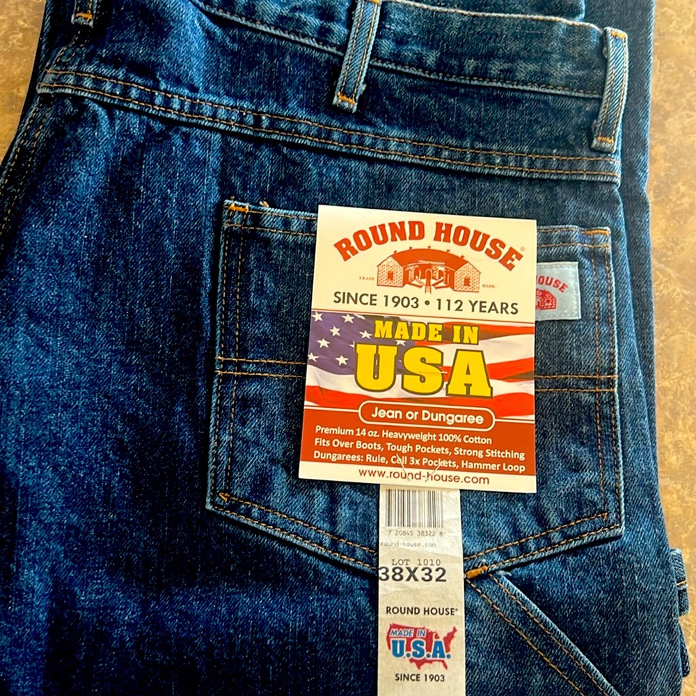 New Round House 38 X 32 work jeans.